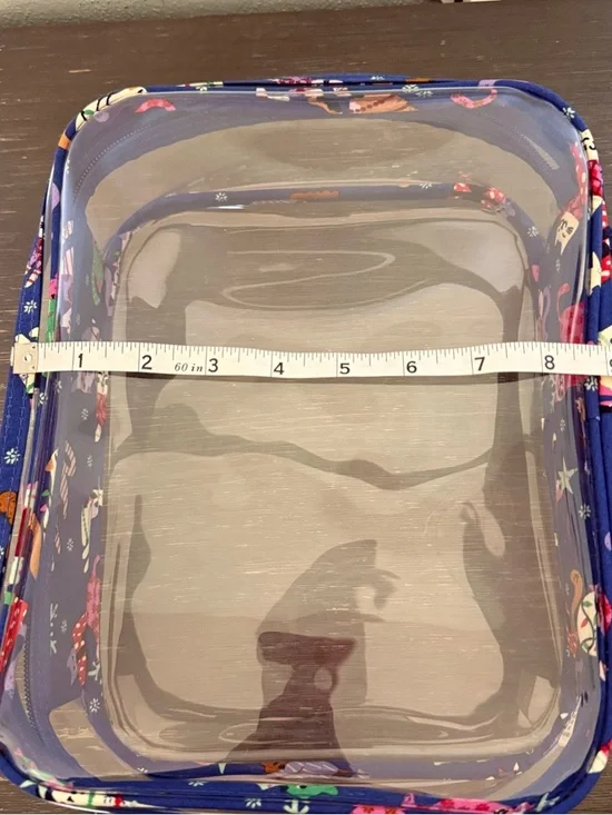 NWT Vera Bradley Quilted Catnip Christmas Print Cosmetic Bag Set of 4 - Picture 9 of 11